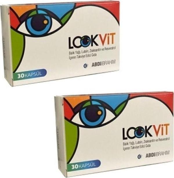 Abdi İbrahim Lookvit Takviye Edici Gıda 30 Kapsül X 2 Adet - Image 1