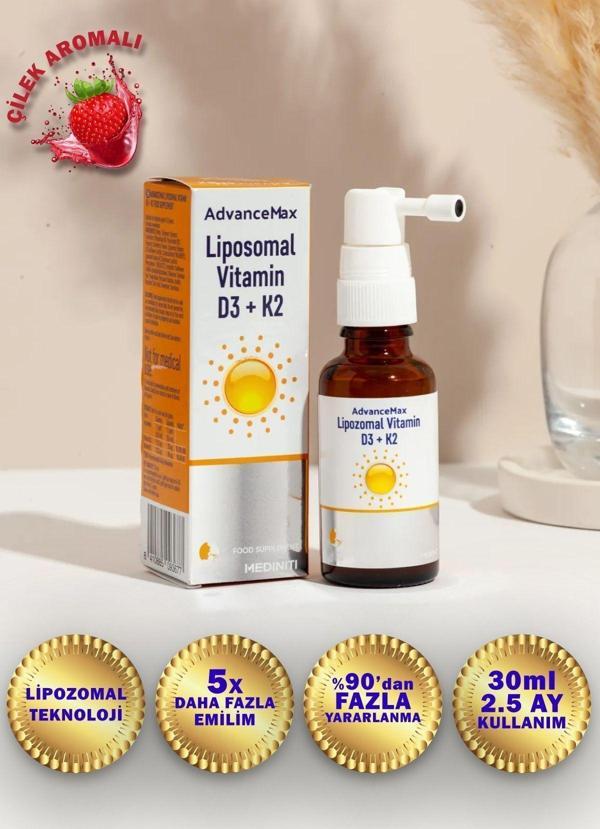 Advance Lipozomal D3 K2 Sprey 1000 Iu 30Ml - Image 1