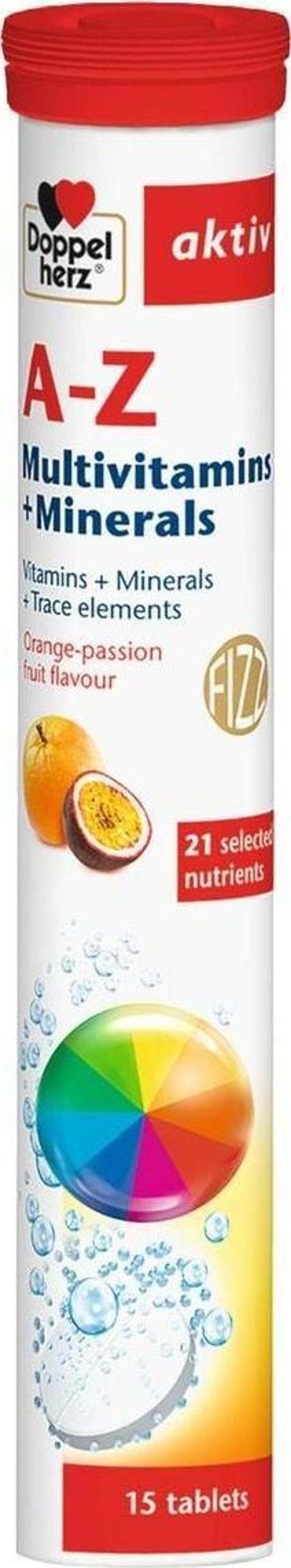 Doppelherz Aktiv A-Z Multivitamin Ve Mineral Efervesan 15 Tablet - Image 1