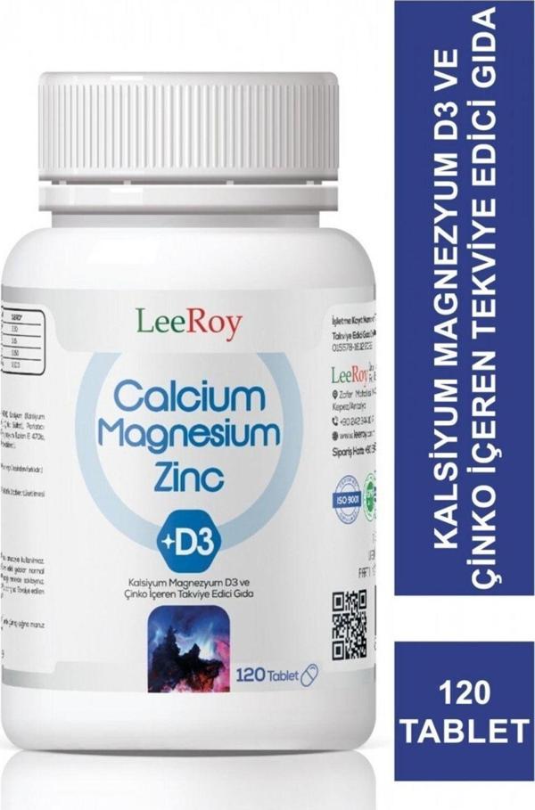 Leeroy Calcium Magnesium Zinc 120 Tablet - Image 1