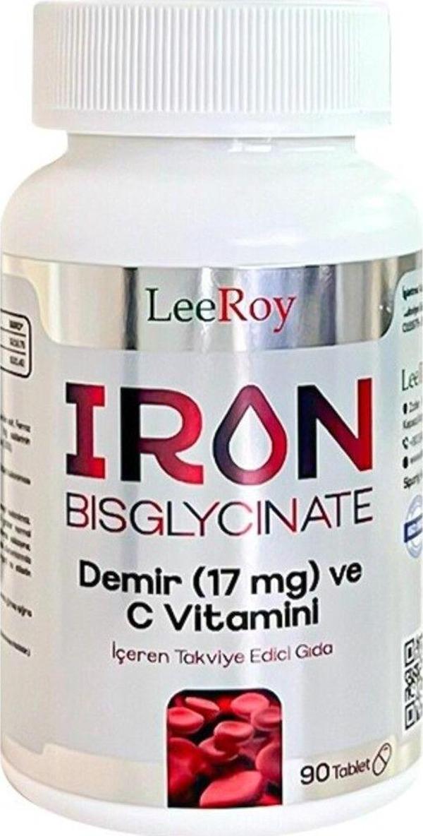 Leeroy İron Bisglycinate 90 Tablet - Image 1