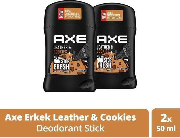 Axe Leather & Cookies Erkek Deodorant Stick 50 Ml X2 - Image 1