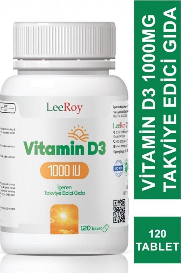 Leeroy Vitamin D3 1000Mg 120 Tablet - Image 1