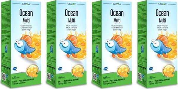 Ocean Multi Şurup (Ballı Portakal Konsantreli) 150 Ml 4 Kutu - Image 1