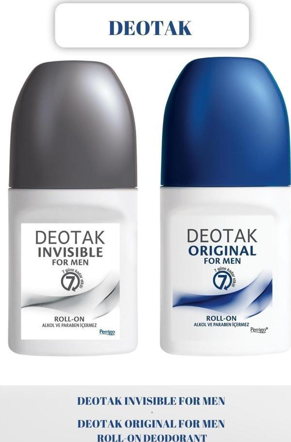 Deotak Invisible For Men Roll-On Deodorant 35 Ml Orıgınal For Men Roll On Deodorant 35 Ml - Image 1