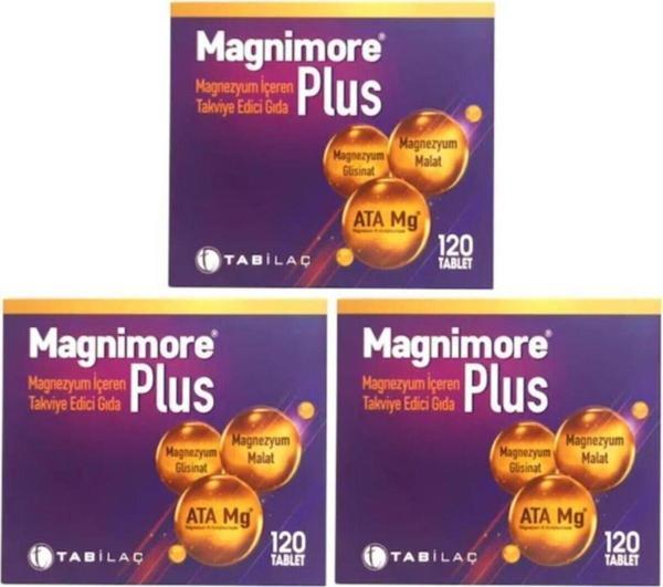 Magnimore Tab Magnimore Plus 120 Tablet X 3 Adet - Image 1