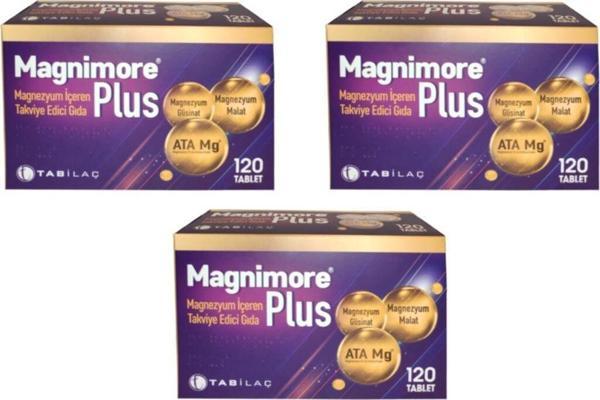 Magnimore Tab Plus 120 Tablet X 3 Adet - Image 1