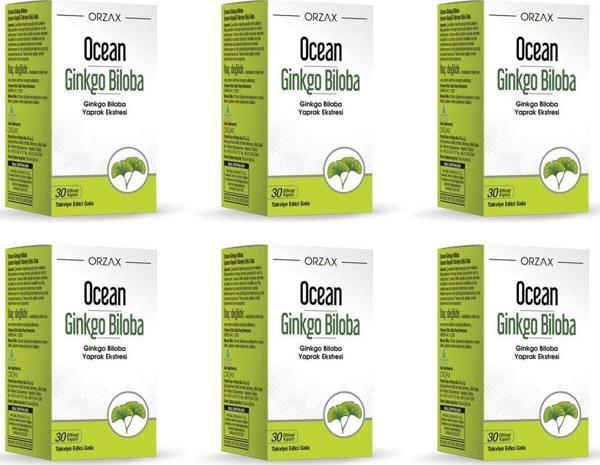 Ocean Ginkgo Biloba 30 Kapsül 6'Lı Paket - Image 1