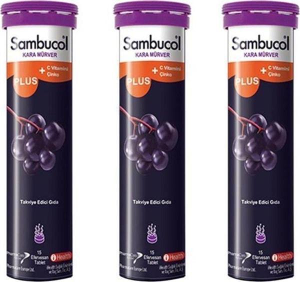 Sambucol Plus Efervesan 15 Tablet 3'Lü Set - Image 1