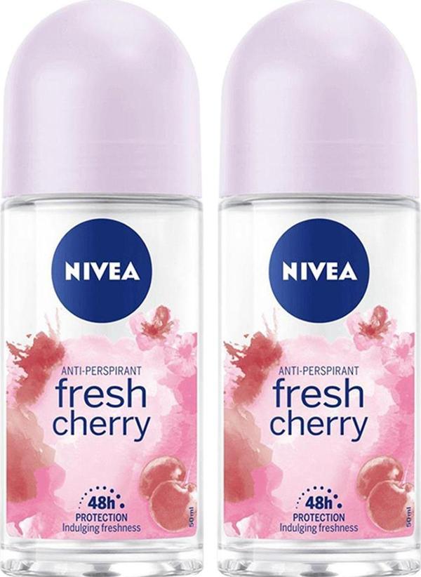 Nivea Fresh Cherry 48 Saat Koruma Roll-On 50 Ml X 2 Adet - Image 1
