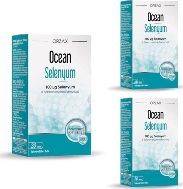 Ocean Selenyum 30 Tablet 100 Mcg X3 Adet - Image 1