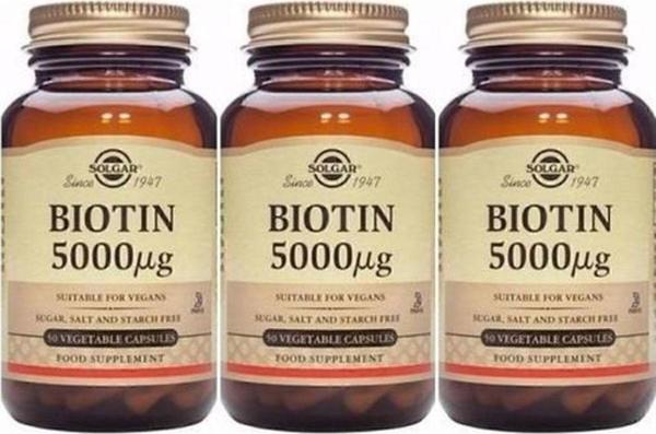 Solgar Biotin 5000 Mcg 50 Kapsül 3 Adet - Image 1