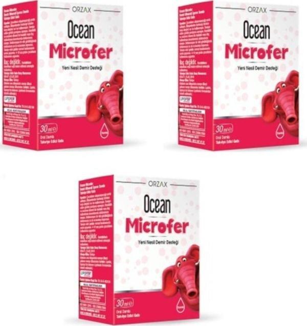 Ocean Orzax Microfer Oral Damla 30 Ml X3 - Image 1
