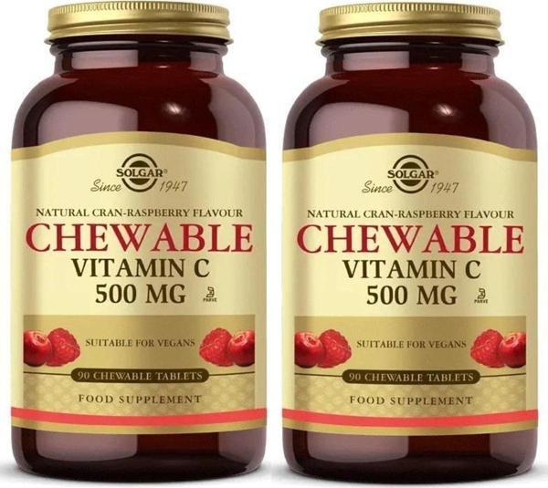 Solgar Chewable Vitamin-C 500 Mg 90 Tablet 2 Adet - Image 1