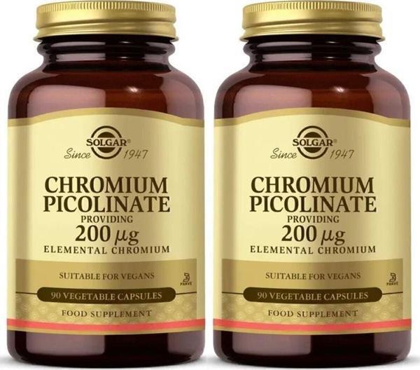 Solgar Chromium Picolinate 200 Mcg X2 Adet - Image 1