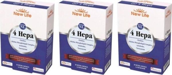 New Life 4 Hepa 30 Softgel 3'Lü Paket - Image 1