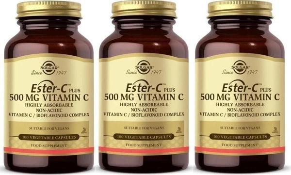 Solgar Ester-C 500 Mg 100 Kapsül 3 Adet - Image 1