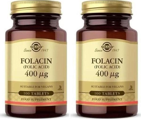 Solgar Folic Acid 400 Mcg 100 Tablet 2 Adet - Image 1