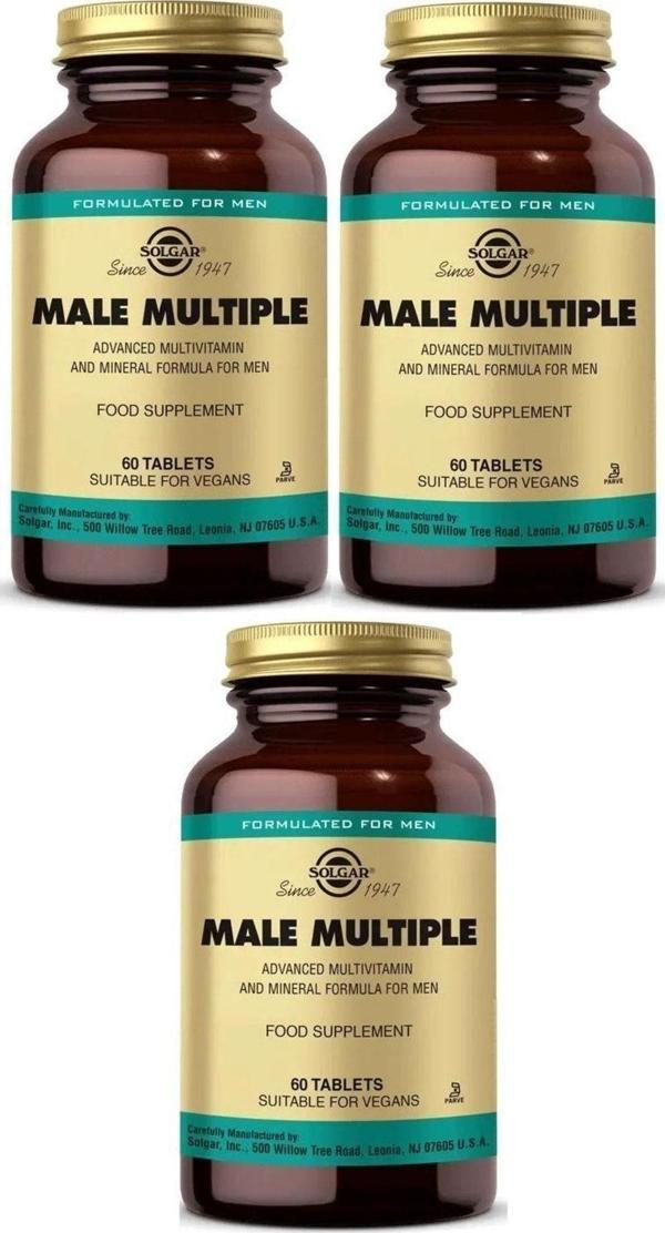 Solgar Male Multiple 60 Tablet 3 Adet - Image 1