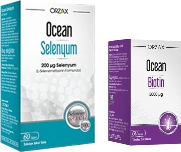 Ocean Selenyum 200 Mcg 60 Tablet + Biotin 5000 Mcg 60 Kapsül - Image 1