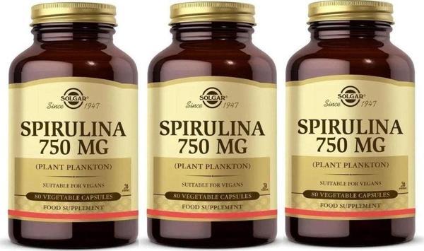 Solgar Spirulina 750 Mg 80 Kapsül 3 Adet - Image 1