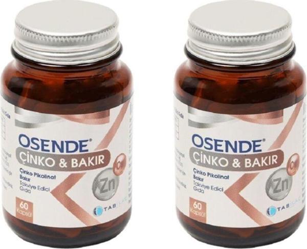 Osende Çinko & Bakır 60 Kapsül 2 Adet - Image 1