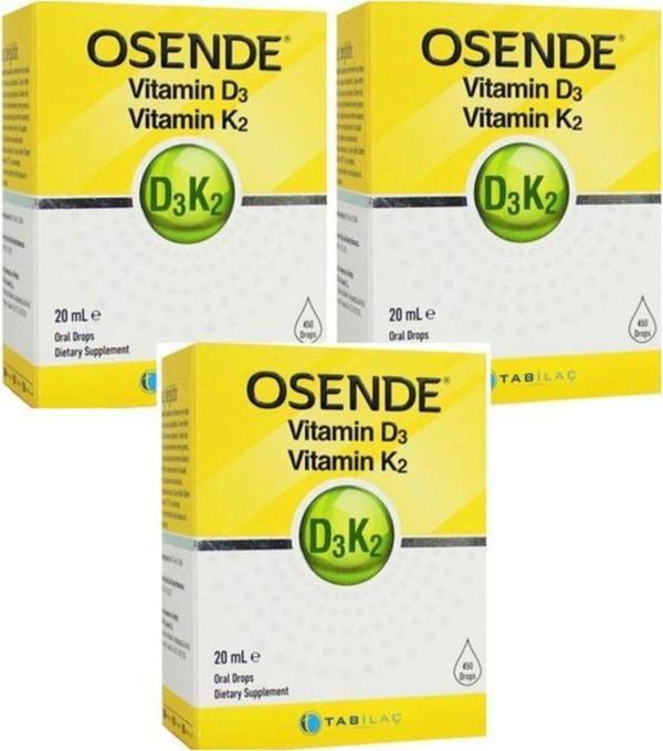 Osende D3K2 Damla 20 ml x 3 Adet - Image 1