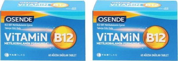 Osende Vitamin B12 Ağızda Dağılan 60 Tablet 2 Adet - Image 1