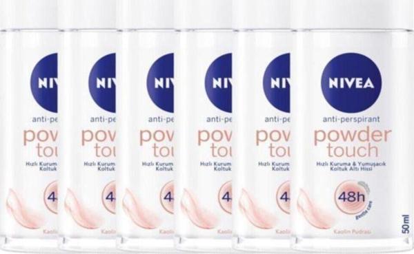 Nivea Powder Touch Roll On 50 Ml 6'Lı Avantaj Paket - Image 1