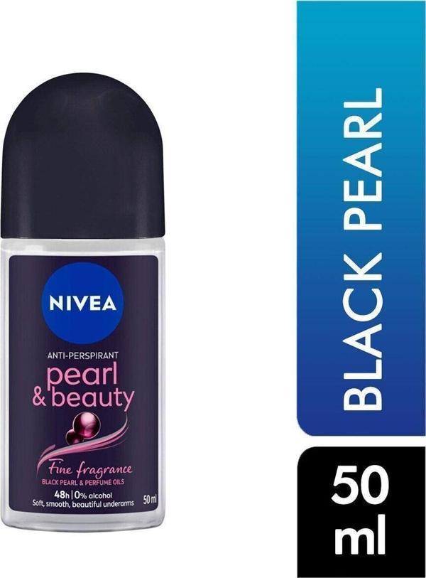 Nivea Roll On 50 Ml Kadın Pearl & Beauty Siyah İnci - Image 1