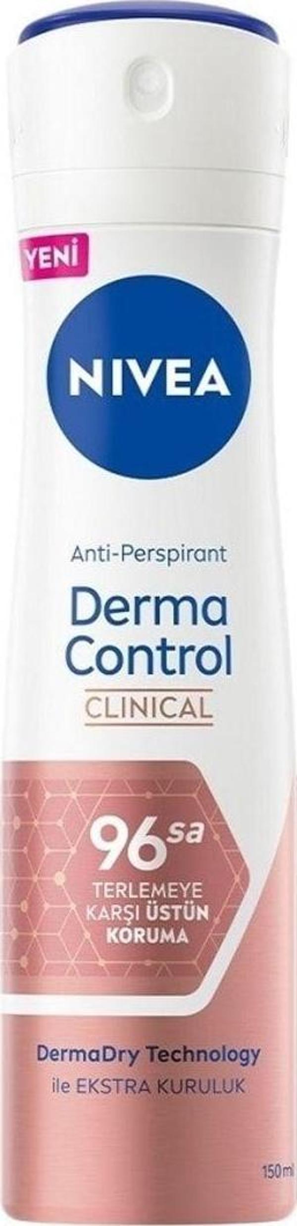 Nivea Women Derma Control Clinical Deodorant Sprey 150Ml - Image 1