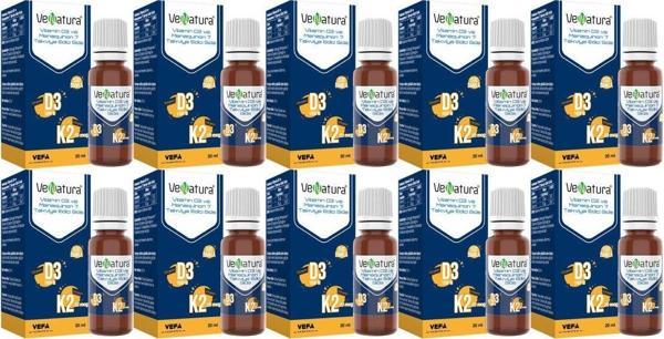 Venatura Vitamin D3 Ve K2 20Ml Damla 10'Lu Paket - Image 1