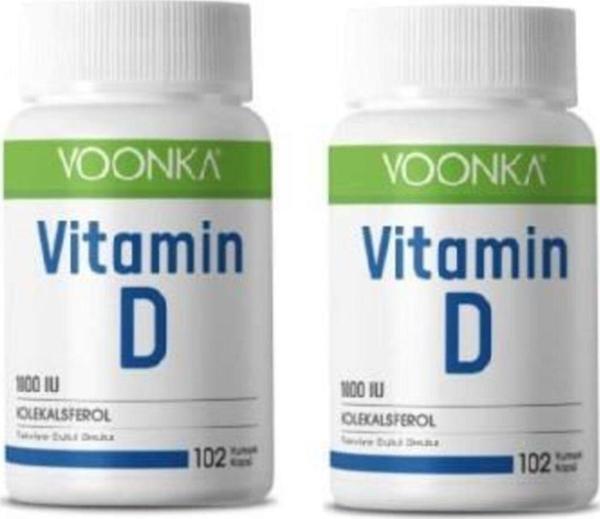 Voonka Vitamin D 1000 Iu 102 Yumuşak Kapsül 2 Adet - Image 1