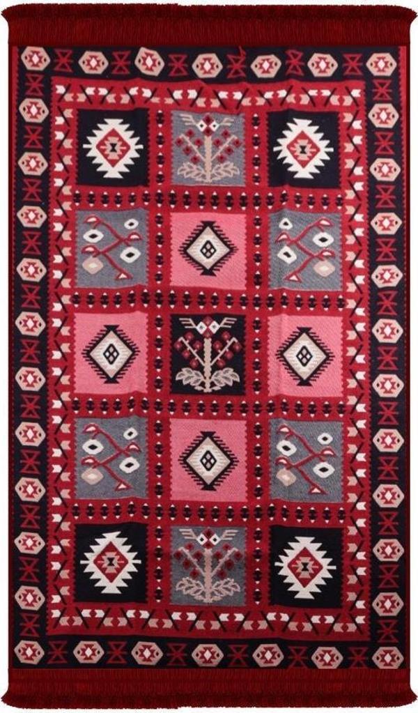 Bigghome Çift Taraflı Kilim, Makinede Yıkanabilir, Modern Desenli, 80*150 cm, SA1619B - Image 1