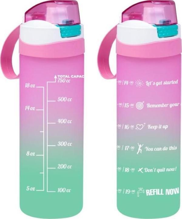 Herevin 161670-833 Motivasyon Desenli Matara 750 ml - Image 1