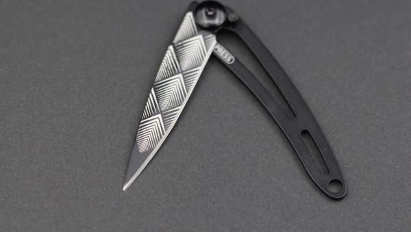 Deejo 15g, Pocket knife, Black Naked, Art Deco Çakı - Image 1
