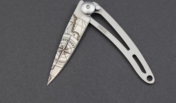Deejo 15g, Pocket knife, Titanium Naked, Terra Incognita, Cable Çakı - Image 1