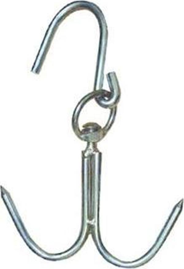 10 Mm Kasap Et Kancası - 2 li Dönerli Set - Paslanmaz Çelik - Et İşleme - Hijyenik - Düzenli - Dayan - Image 1