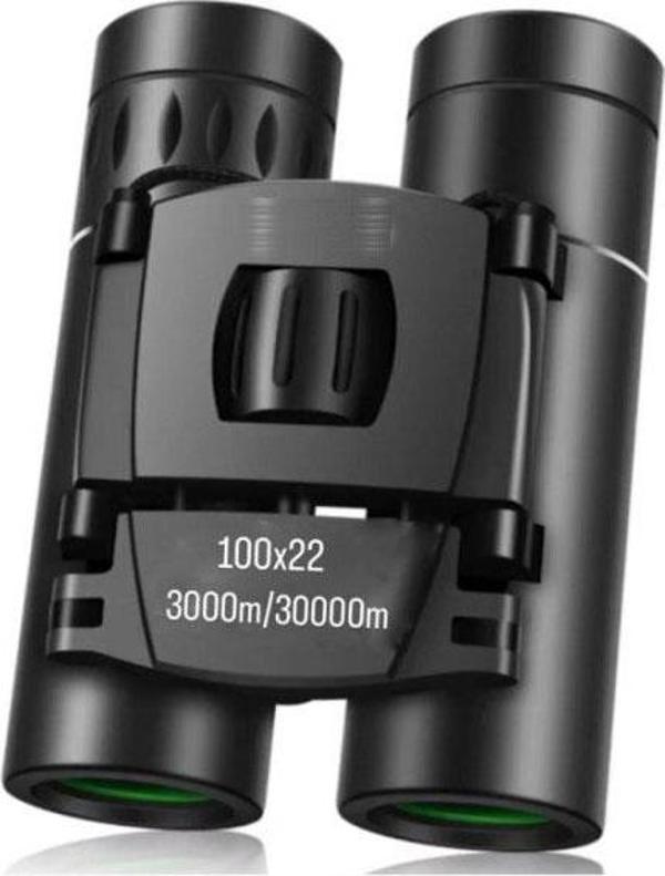 100x22 Cepte Taşımalı Kauçuk Kaplama Profesyonel Mini Dürbün 3000m/30000m - Image 1
