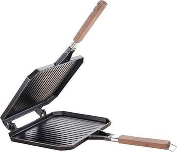 Taşhan T-0083 Greblon Kaplama Çıkarılabilir Plakalı Pratik Ocak Üstü Tost Makinesi-23.5x17.5 cm - Image 1