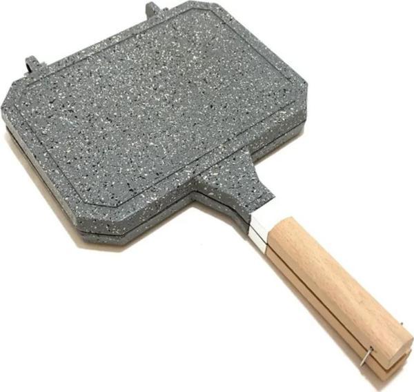 Taşhan T-0505 Greblon İç Dış Granit Ocak Üstü Tost Makinesi - 23x17 Cm - Image 1