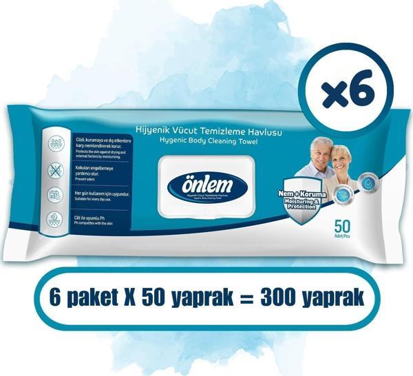 Önlem Vücut Temizleme Havlusu 50 x 6 Adet - Image 1