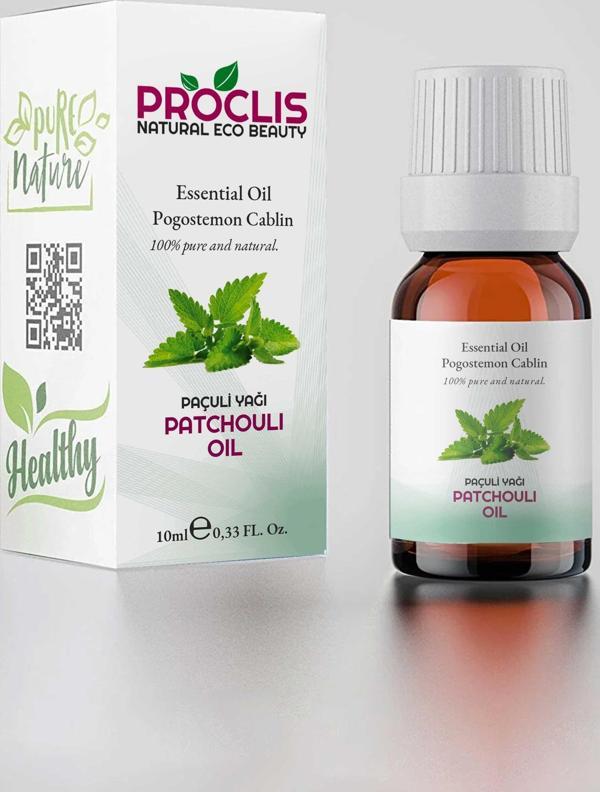 PROCLİS  Paçuli Uçucu Yağı %100 Saf 10 ml ( Patchouli Oil ) Sprey Başlıklı - Image 1