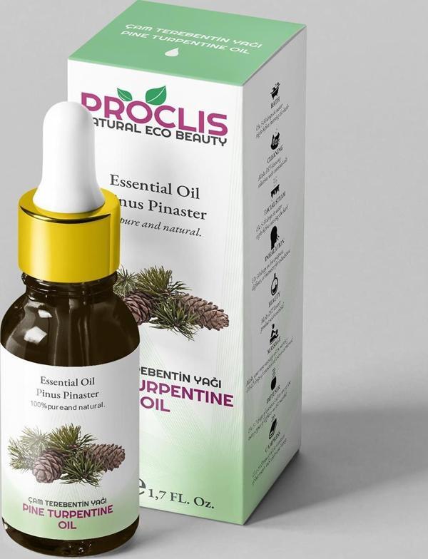 PROCLİS %100 Doğal Çam Terebentin Yağı, Pine Turpentine Oil, 50 ml - Image 1