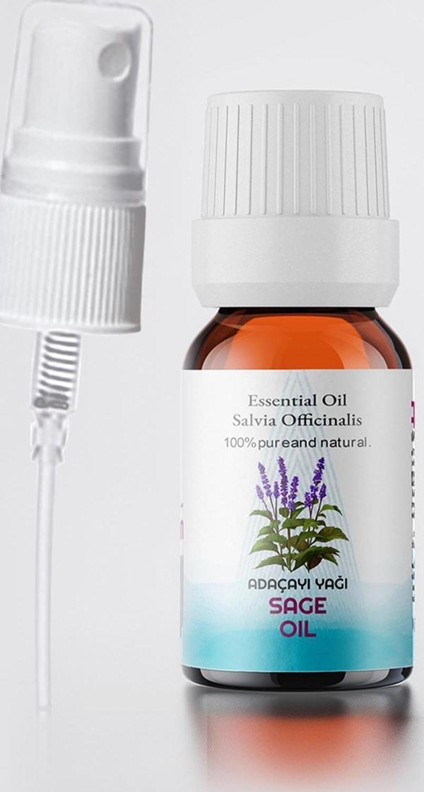 PROCLİS Adaçayı Yağı, %100 Doğal Uçucu Yağ, Sage Oil 10 ml Sprey Başlıklı - Image 1