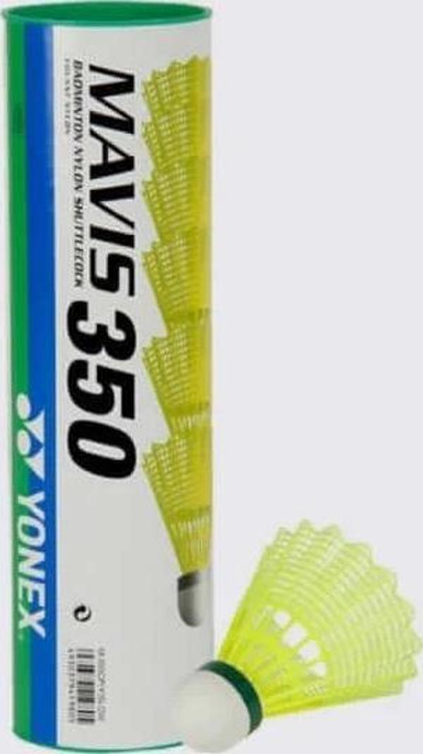 YONEX MAVİS 350 (6'lı) SARI BADMİNTON TOPU YEŞİL BANT - Image 1