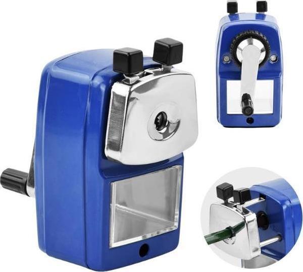 Mas 6732 Masa Tipi Büyük Kollu Kalemtıraş - Mavi - Image 1