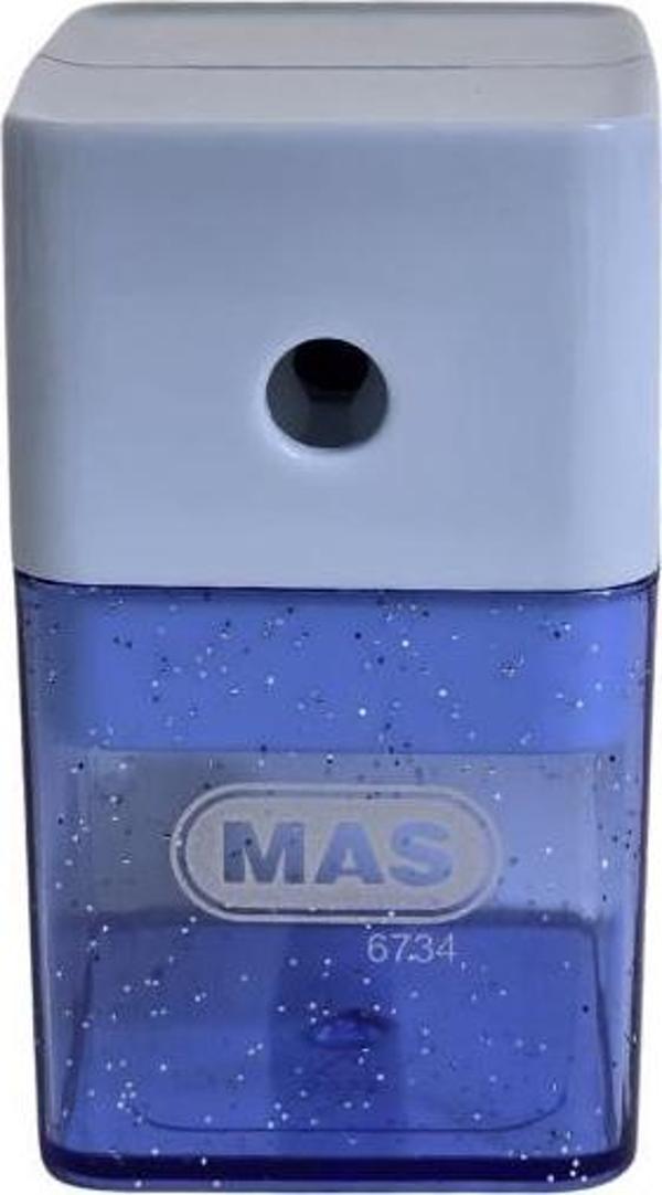 Mas 6734 Masaüstü Kollu Kalemtraş - Mavi - Image 1