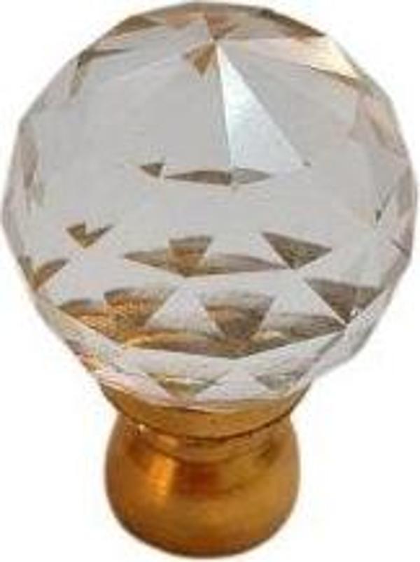 Kristal Tekli gold Ayak 10 mm Kulp / 6 ADET - Image 1