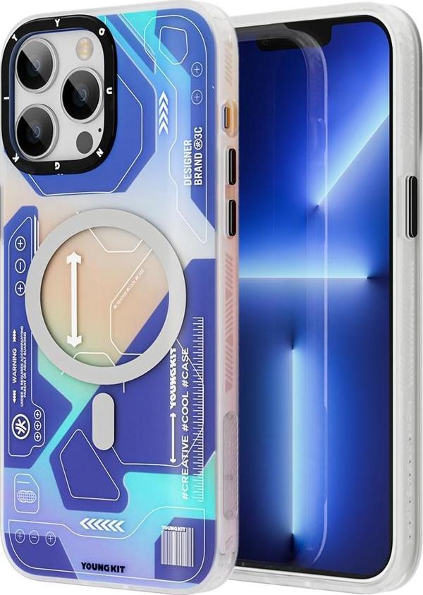 YoungKit iPhone 12 Pro Max Uyumlu Kılıf Magsafe Şarj Özellikli Metaverse Serisi Kapak - Image 1